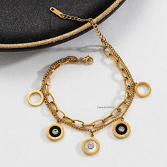 Gold Charm Bracelet