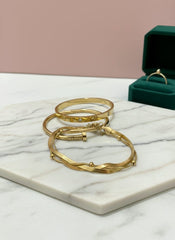 PACK OF 3 LUXE CARTIER-NAIL-BRAIDED CUFF