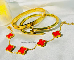 PACK OF 3 LUXE RED CLOVER-CARTIER-NAIL