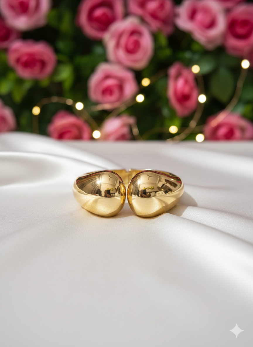 Golden bloom ring