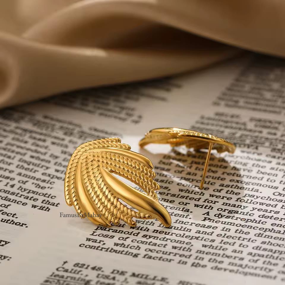 Gold Leaf Earrings