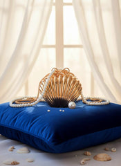 Shell Chic Metal Clutch